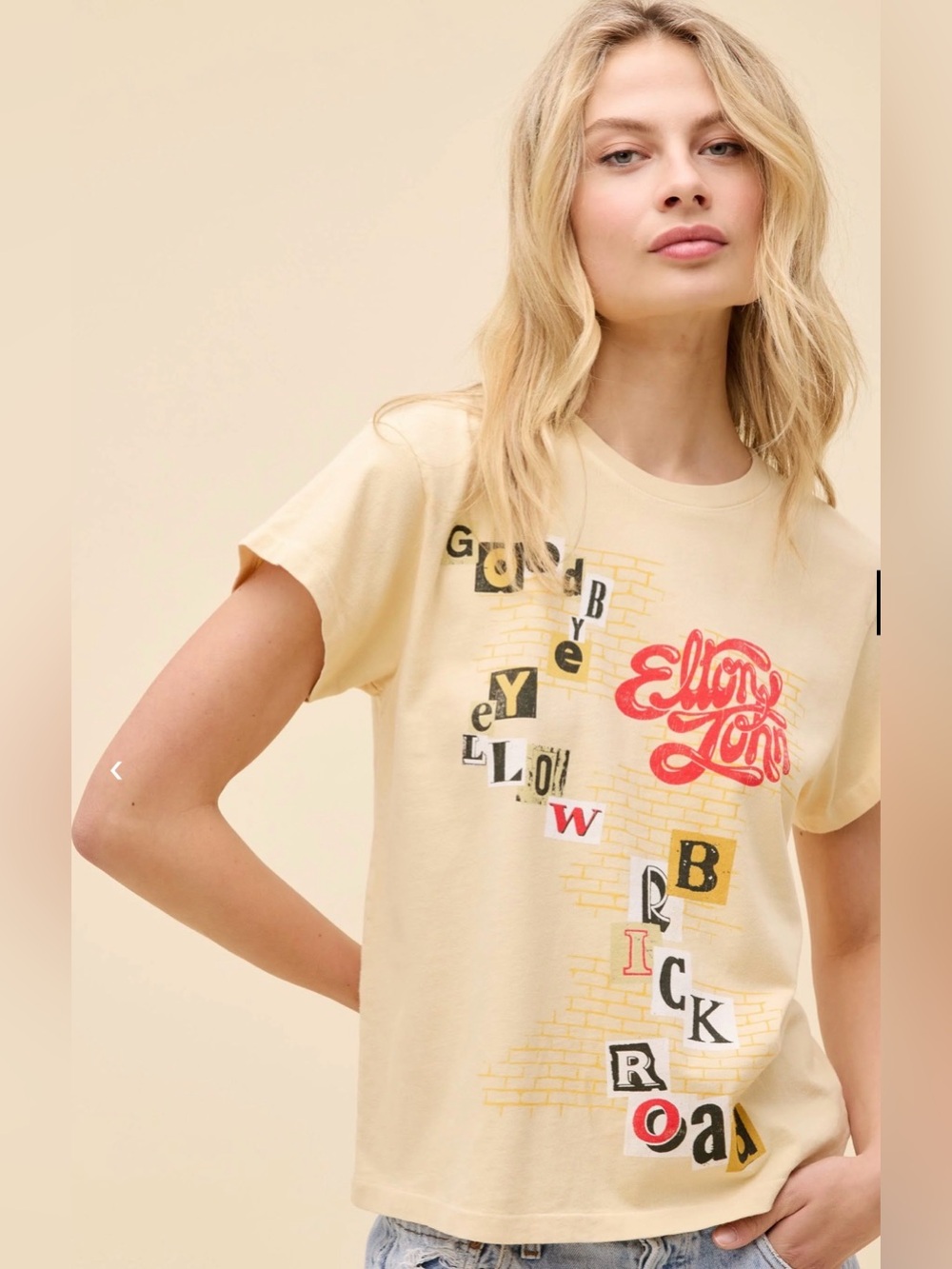 Daydreamer Elton John “Goodbye Yellow Brick Road” Tee NWT - Picture 1 of 3